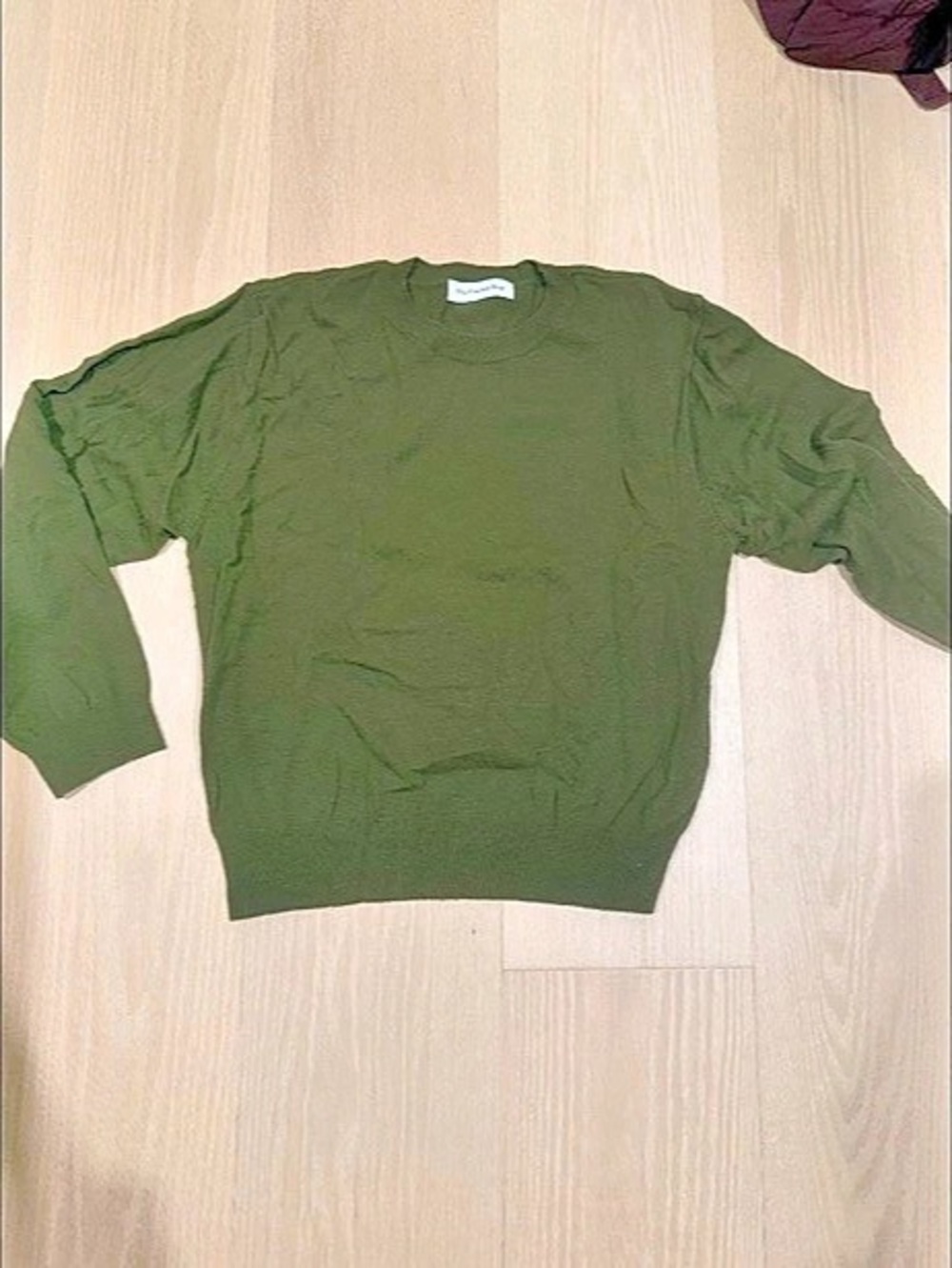 The Frankie Shop Rafaela Padded Knit Sweater Green